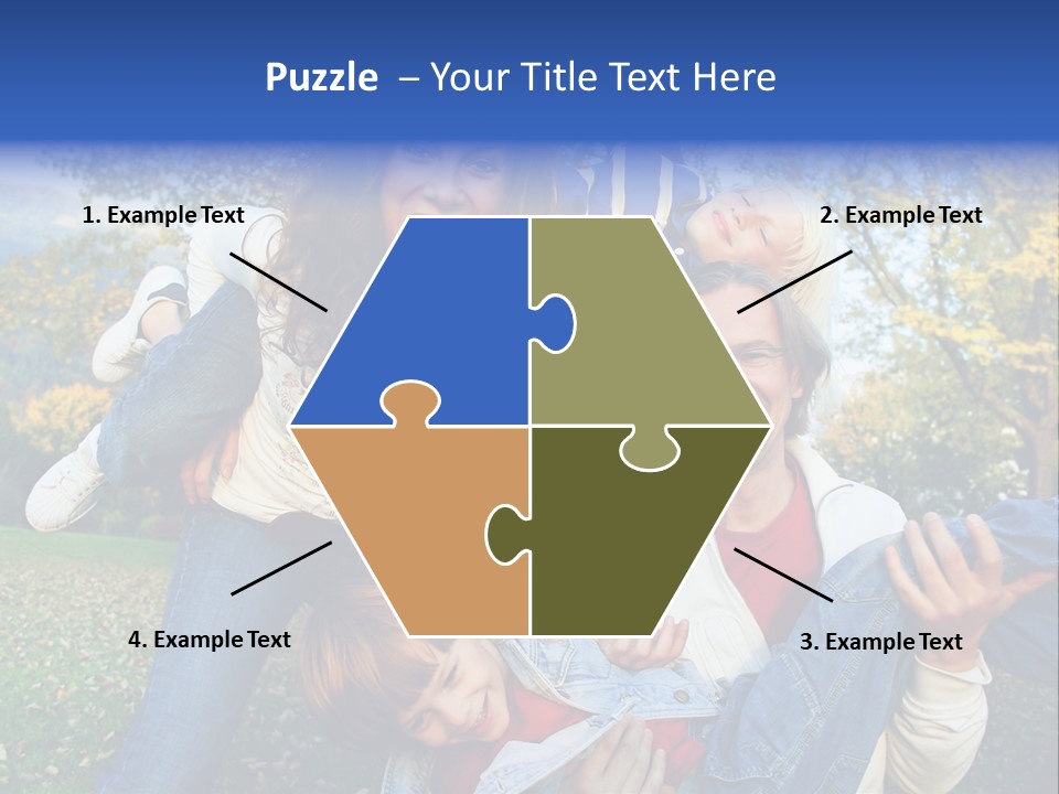 Family Time - Playful Family In The Park PowerPoint Template