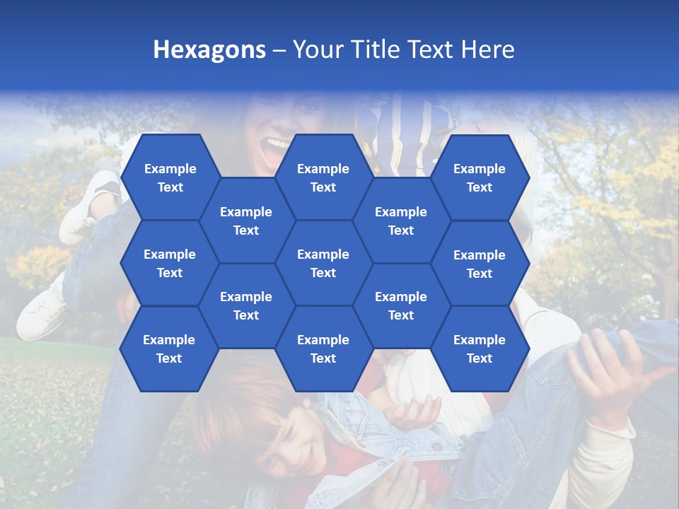 Family Time - Playful Family In The Park PowerPoint Template