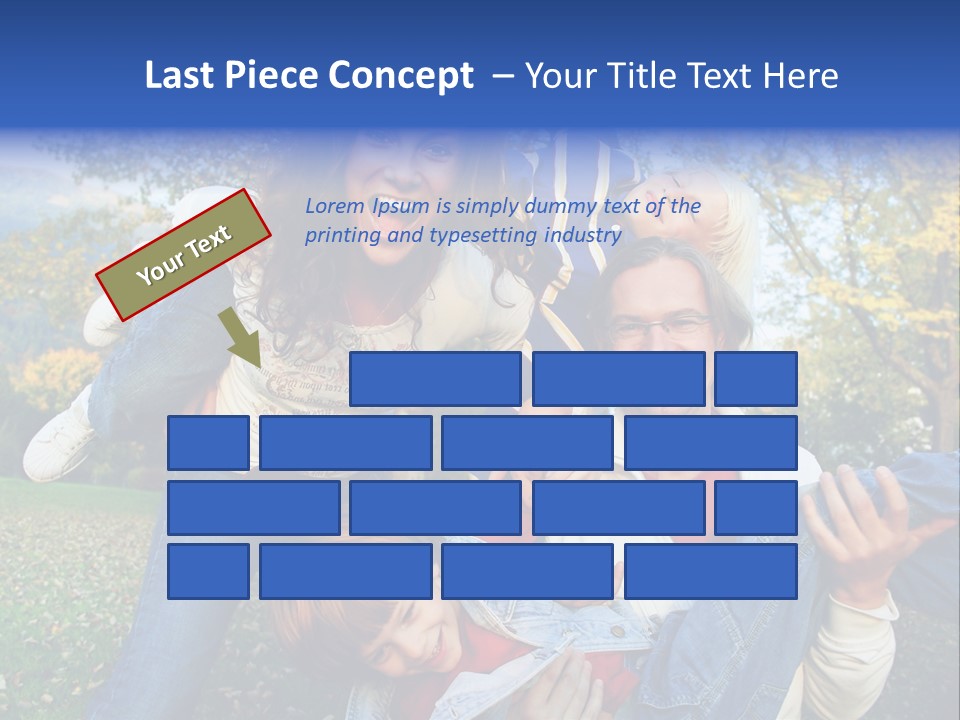 Family Time - Playful Family In The Park PowerPoint Template