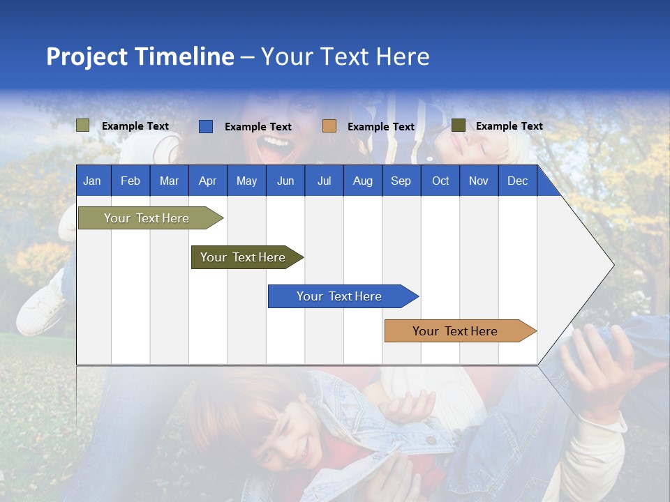 Family Time - Playful Family In The Park PowerPoint Template