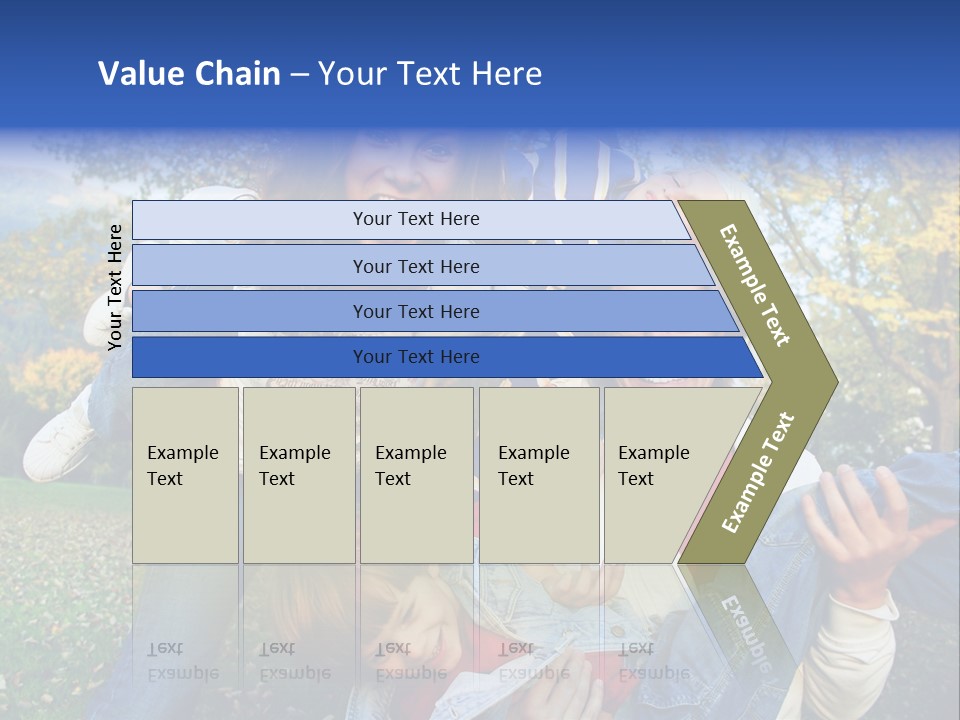 Family Time - Playful Family In The Park PowerPoint Template
