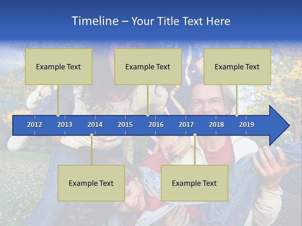 Family Time - Playful Family In The Park PowerPoint Template