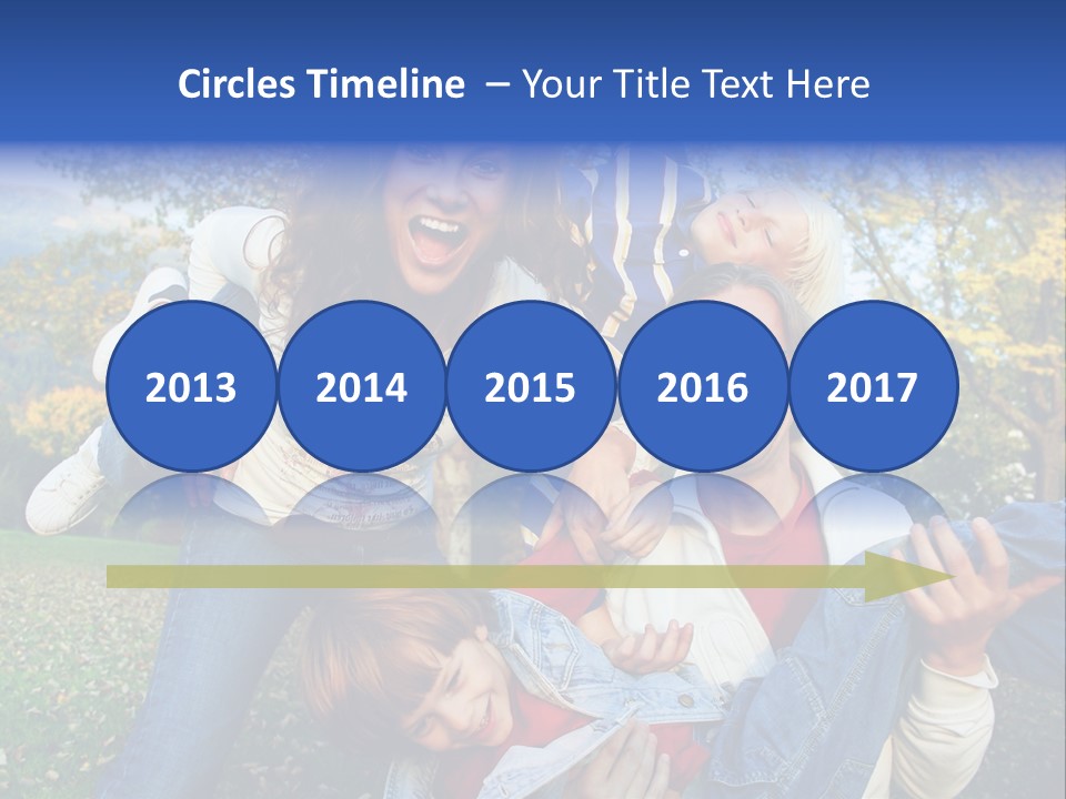 Family Time - Playful Family In The Park PowerPoint Template