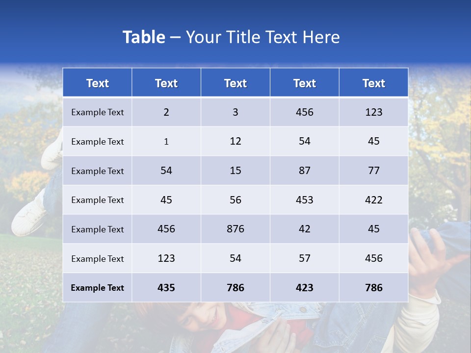 Family Time - Playful Family In The Park PowerPoint Template