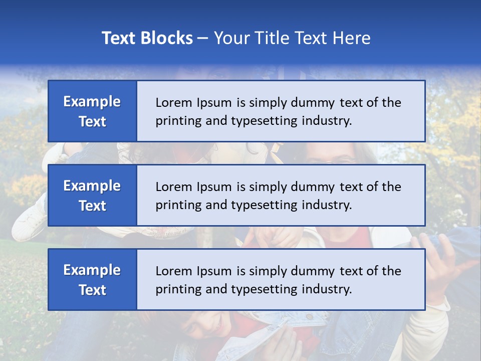 Family Time - Playful Family In The Park PowerPoint Template