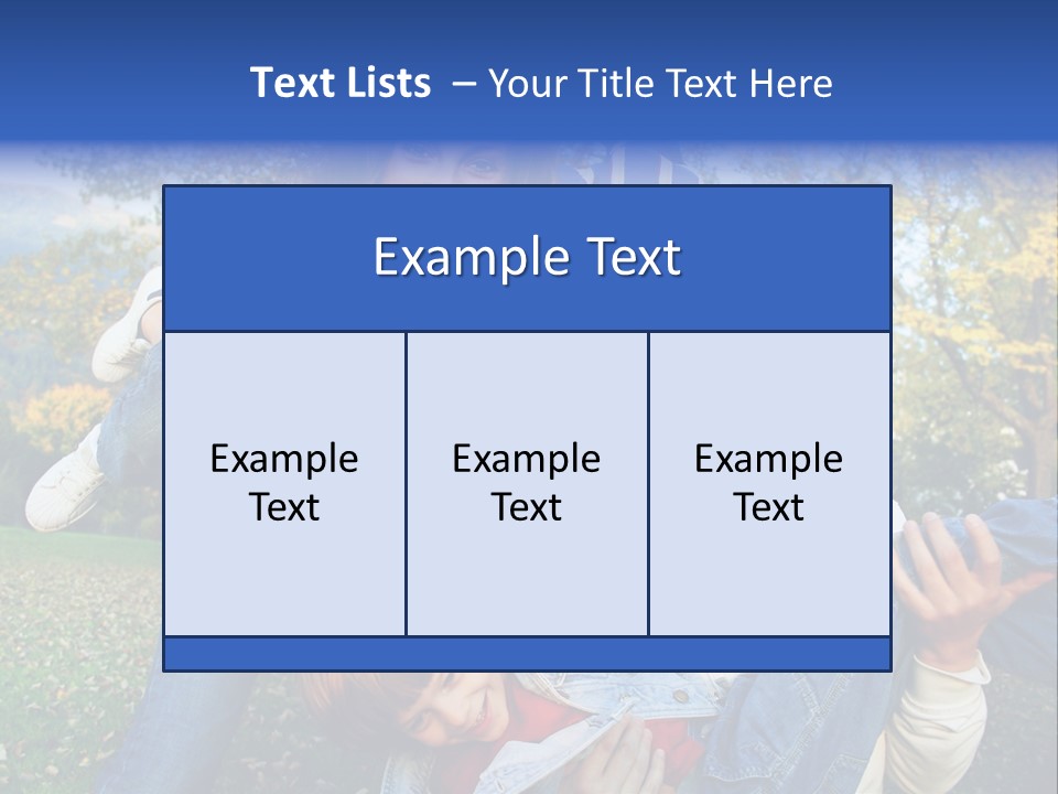 Family Time - Playful Family In The Park PowerPoint Template