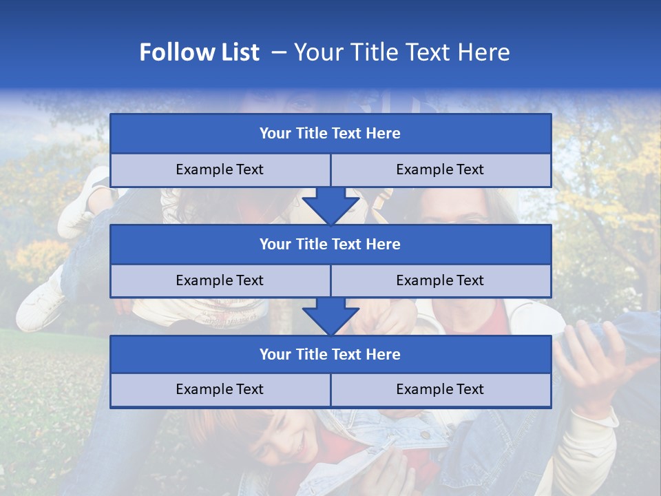 Family Time - Playful Family In The Park PowerPoint Template