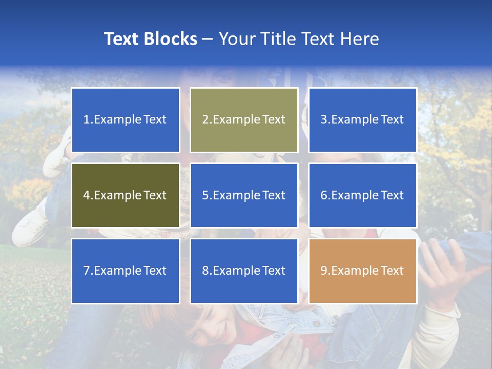 Family Time - Playful Family In The Park PowerPoint Template