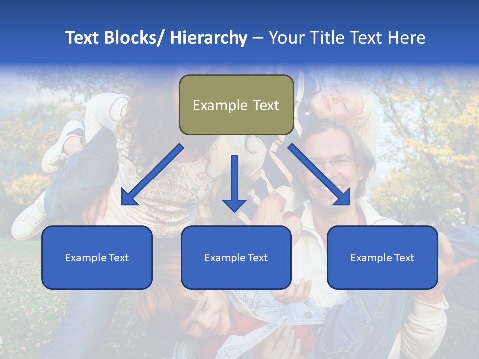 Family Time - Playful Family In The Park PowerPoint Template