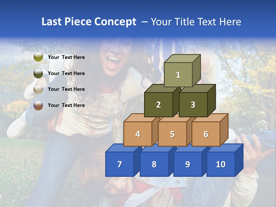 Family Time - Playful Family In The Park PowerPoint Template