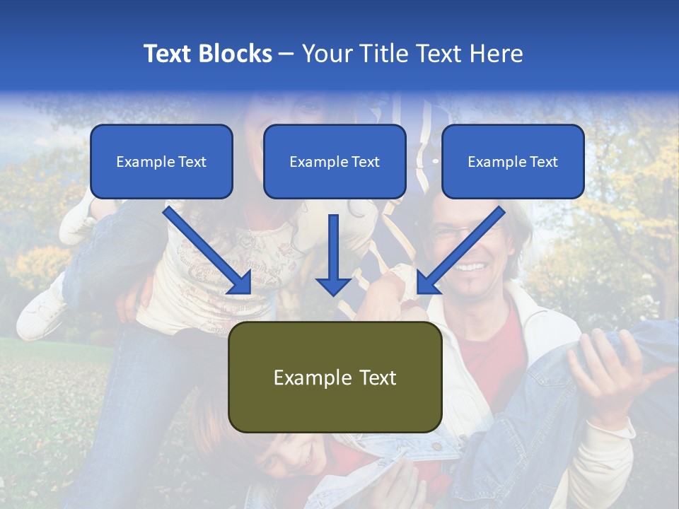 Family Time - Playful Family In The Park PowerPoint Template