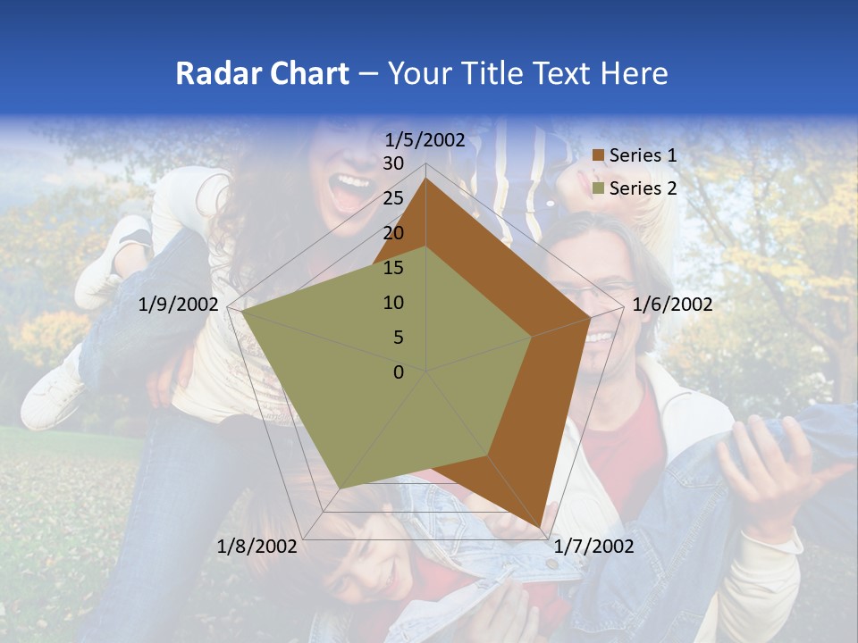 Family Time - Playful Family In The Park PowerPoint Template