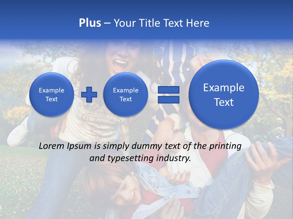 Family Time - Playful Family In The Park PowerPoint Template