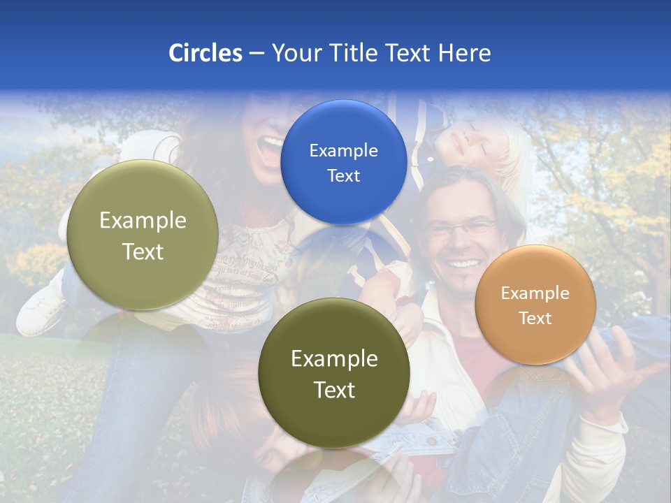 Family Time - Playful Family In The Park PowerPoint Template