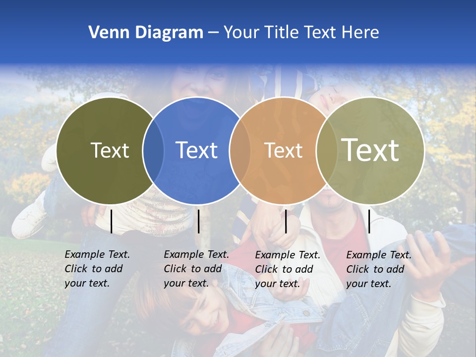 Family Time - Playful Family In The Park PowerPoint Template