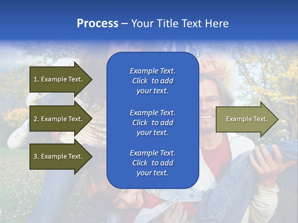 Family Time - Playful Family In The Park PowerPoint Template