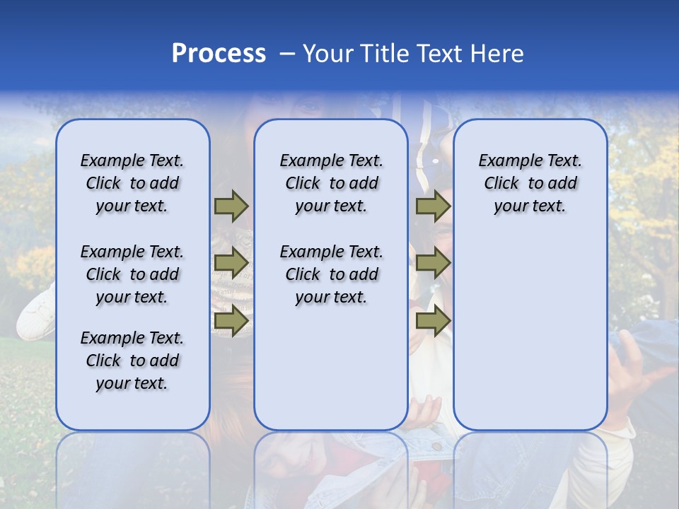 Family Time - Playful Family In The Park PowerPoint Template