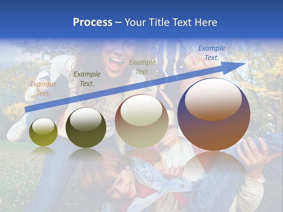 Family Time - Playful Family In The Park PowerPoint Template