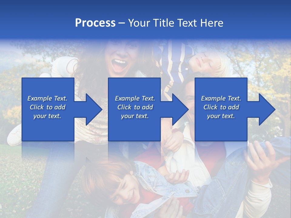 Family Time - Playful Family In The Park PowerPoint Template