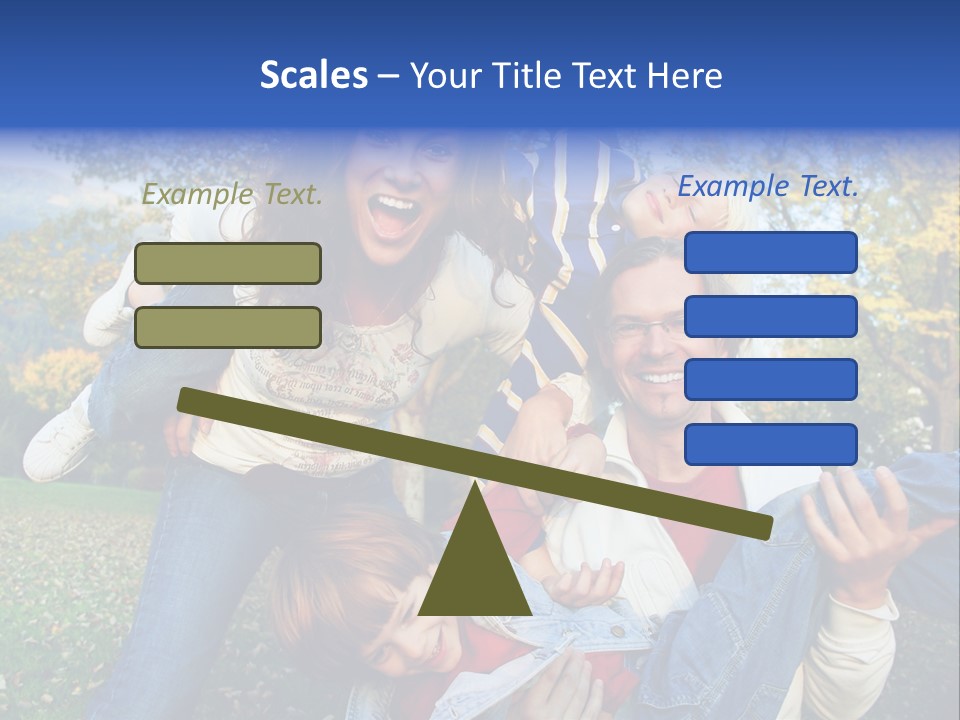 Family Time - Playful Family In The Park PowerPoint Template