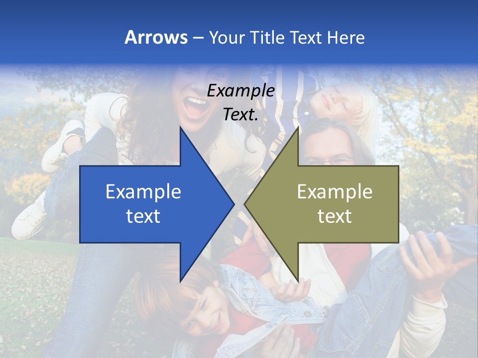 Family Time - Playful Family In The Park PowerPoint Template