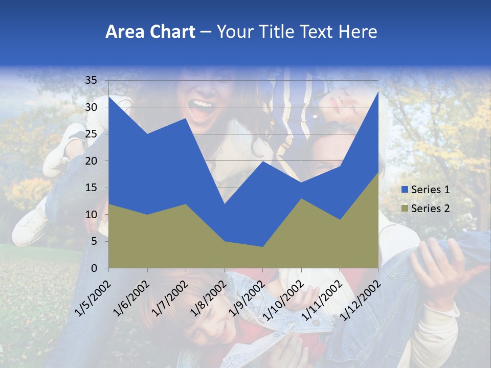 Family Time - Playful Family In The Park PowerPoint Template