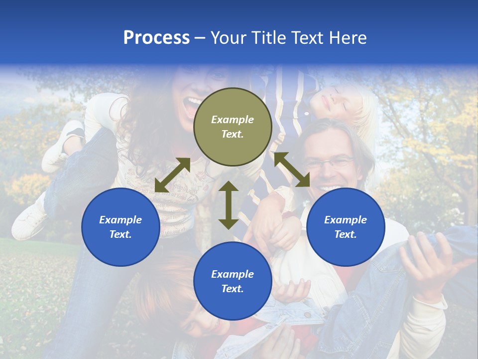 Family Time - Playful Family In The Park PowerPoint Template