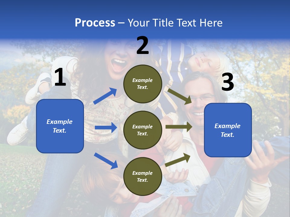 Family Time - Playful Family In The Park PowerPoint Template