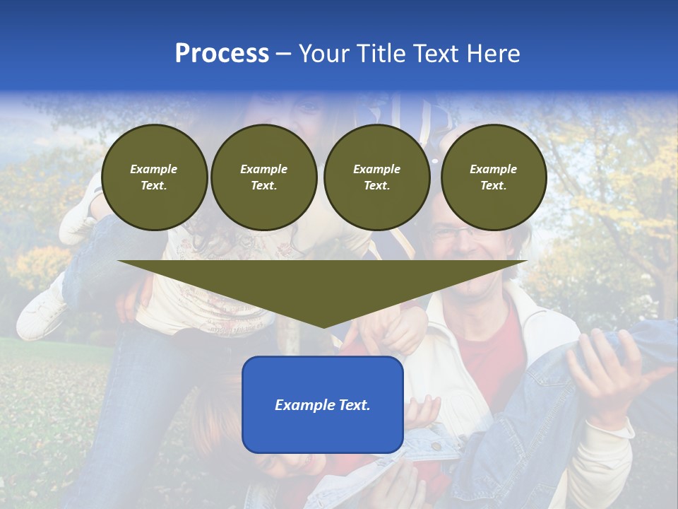 Family Time - Playful Family In The Park PowerPoint Template