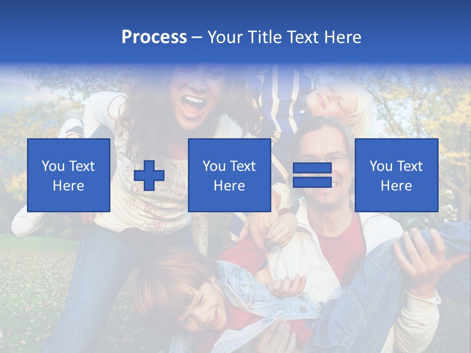 Family Time - Playful Family In The Park PowerPoint Template