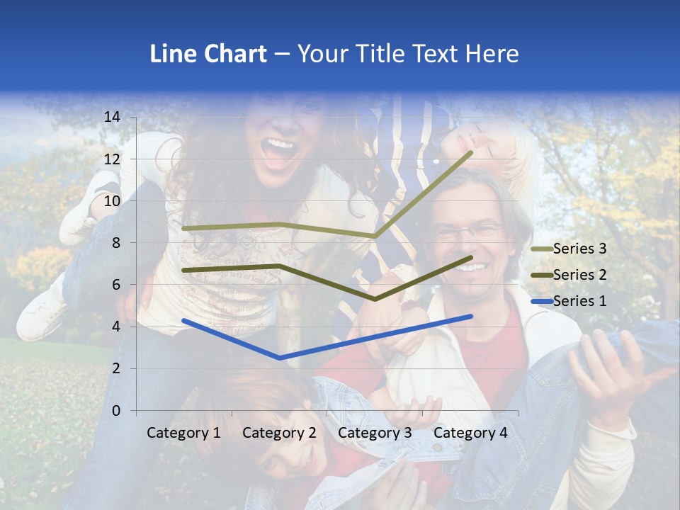 Family Time - Playful Family In The Park PowerPoint Template