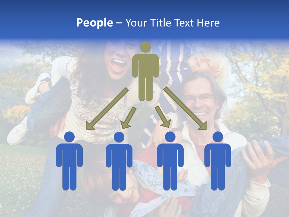 Family Time - Playful Family In The Park PowerPoint Template