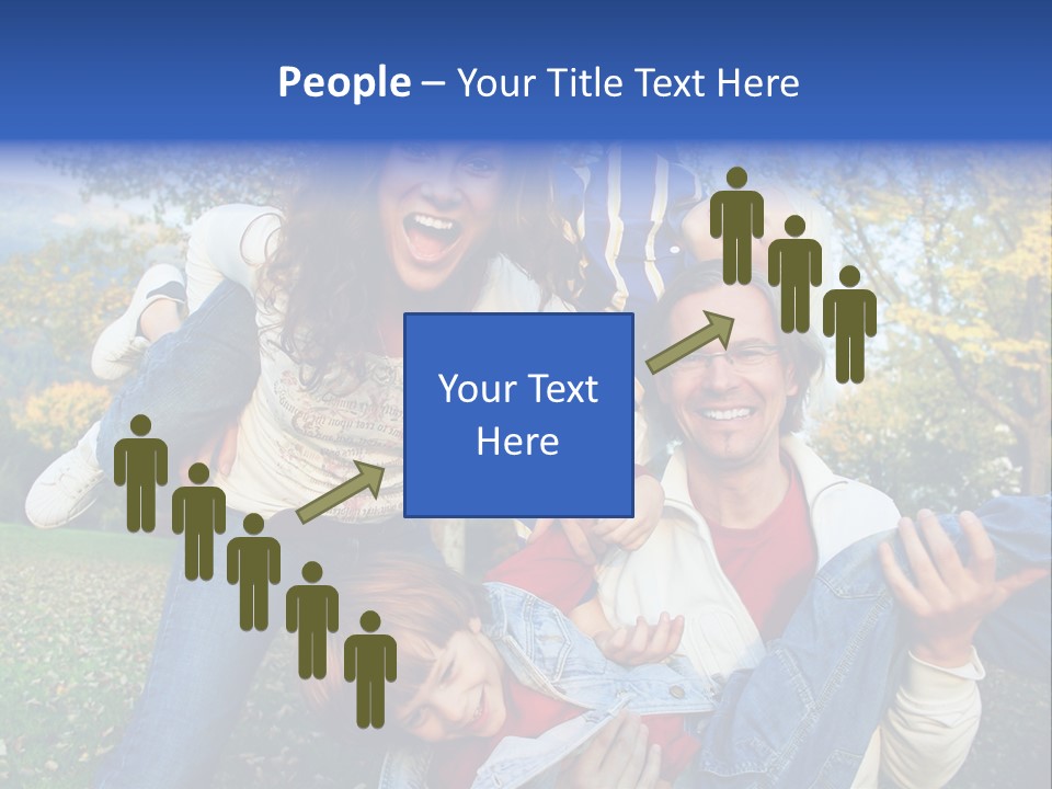 Family Time - Playful Family In The Park PowerPoint Template