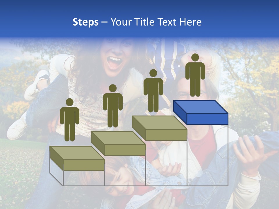 Family Time - Playful Family In The Park PowerPoint Template