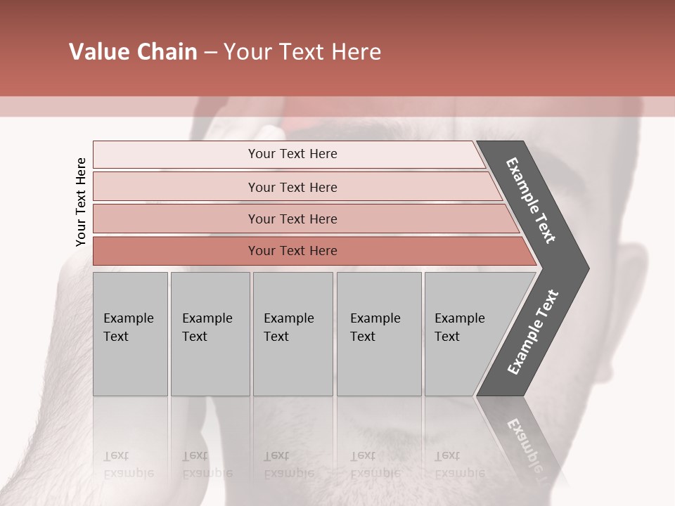 A Young Man Grasping His Head Where The Pain Is - A Killer Headache Or Migraine. PowerPoint Template