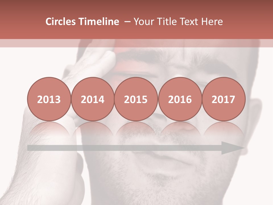 A Young Man Grasping His Head Where The Pain Is - A Killer Headache Or Migraine. PowerPoint Template