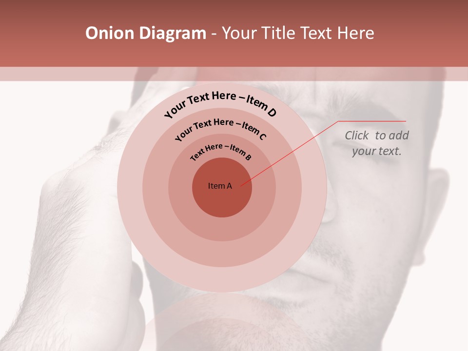 A Young Man Grasping His Head Where The Pain Is - A Killer Headache Or Migraine. PowerPoint Template