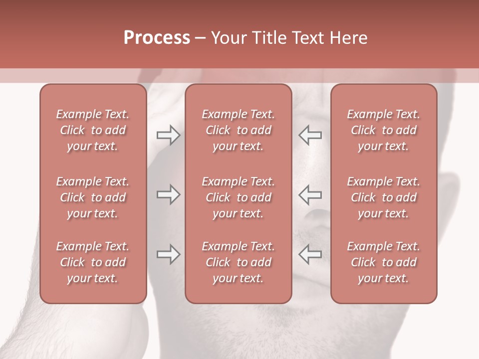 A Young Man Grasping His Head Where The Pain Is - A Killer Headache Or Migraine. PowerPoint Template