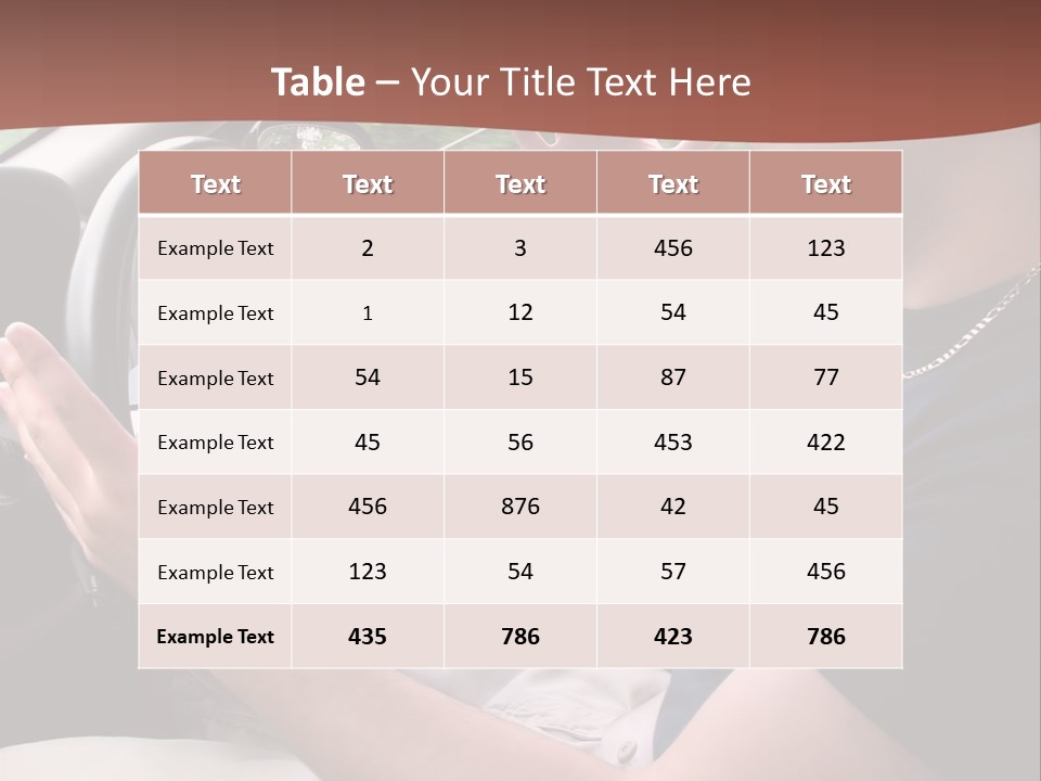 A Young Man Seems To Be Experiencing Some Road Rage While Driving. PowerPoint Template
