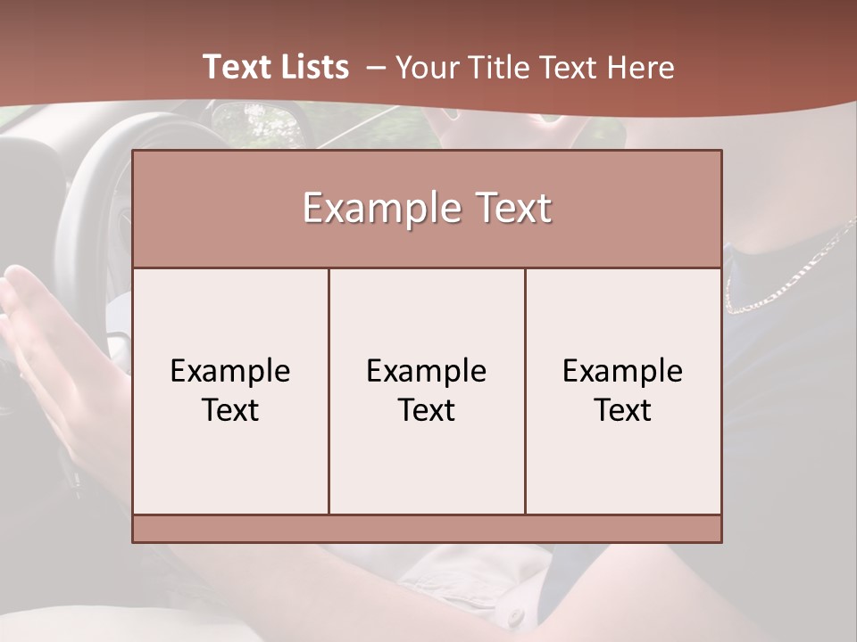 A Young Man Seems To Be Experiencing Some Road Rage While Driving. PowerPoint Template