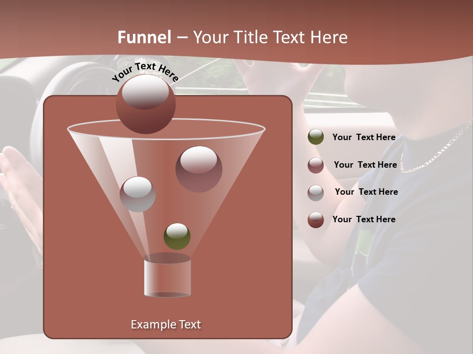 A Young Man Seems To Be Experiencing Some Road Rage While Driving. PowerPoint Template