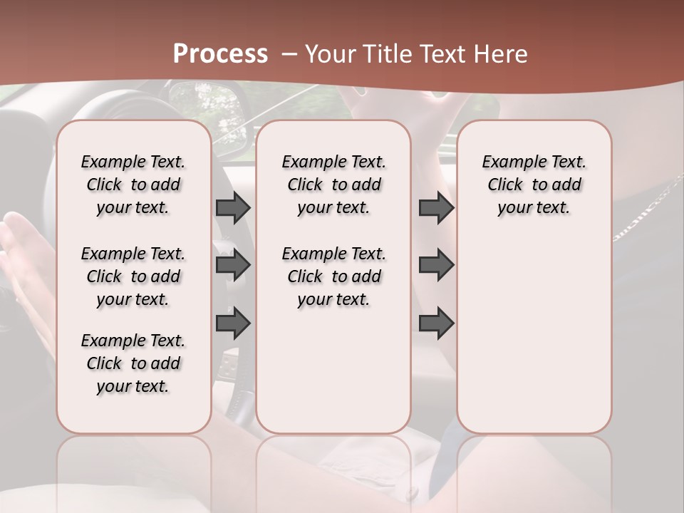 A Young Man Seems To Be Experiencing Some Road Rage While Driving. PowerPoint Template