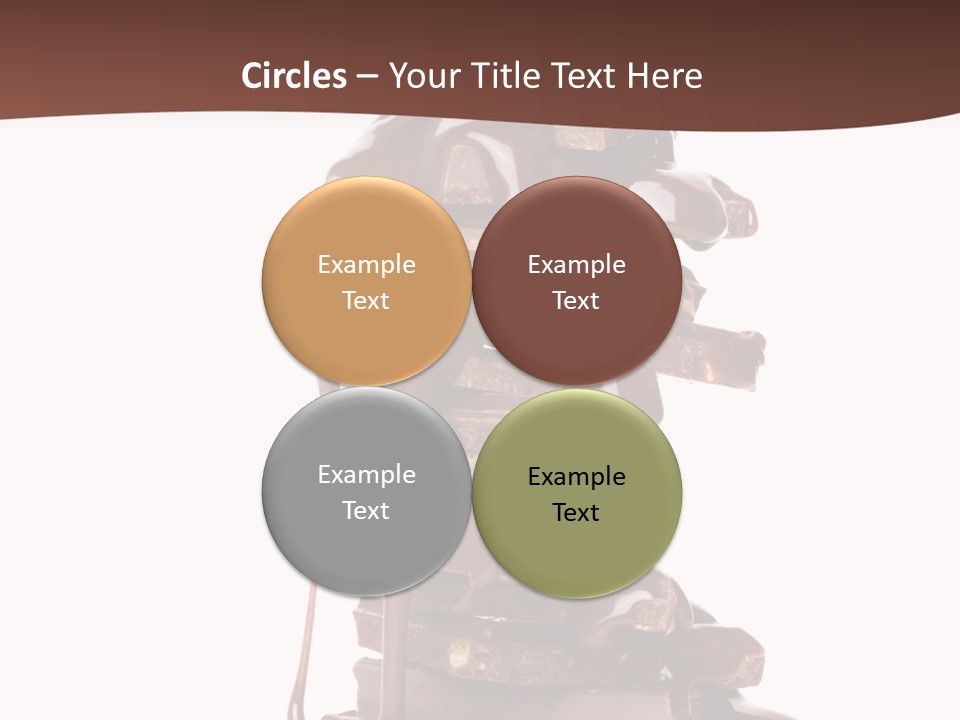 A Chocolate Fountain With Melted Chocolate On Top Of It PowerPoint Template