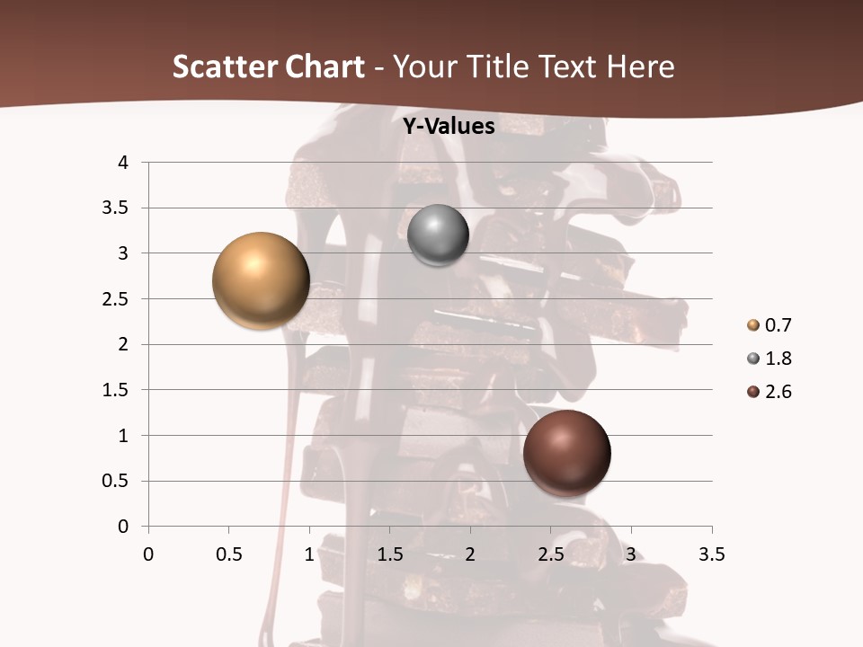 A Chocolate Fountain With Melted Chocolate On Top Of It PowerPoint Template