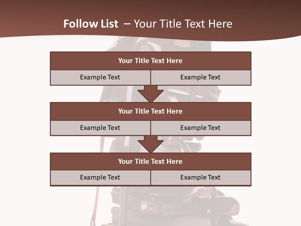 A Chocolate Fountain With Melted Chocolate On Top Of It PowerPoint Template