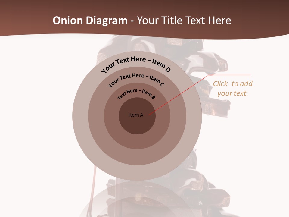 A Chocolate Fountain With Melted Chocolate On Top Of It PowerPoint Template