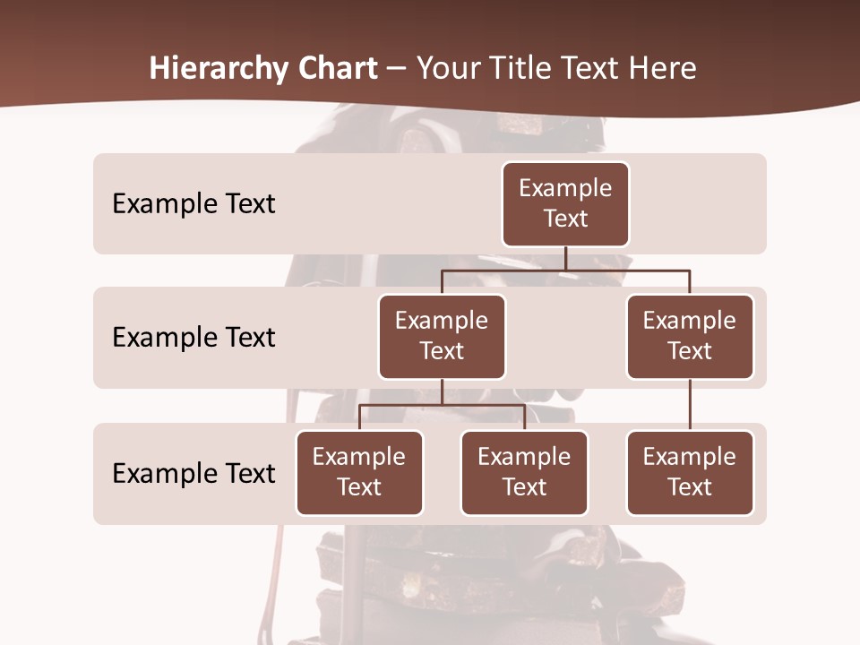 A Chocolate Fountain With Melted Chocolate On Top Of It PowerPoint Template
