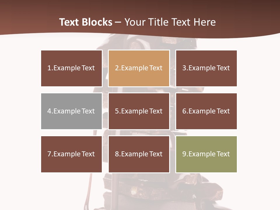 A Chocolate Fountain With Melted Chocolate On Top Of It PowerPoint Template