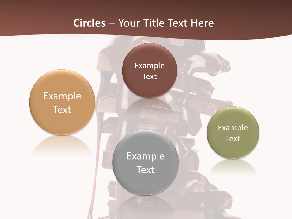 A Chocolate Fountain With Melted Chocolate On Top Of It PowerPoint Template