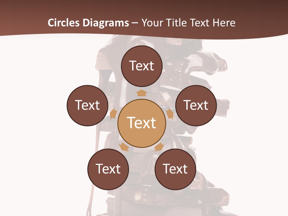 A Chocolate Fountain With Melted Chocolate On Top Of It PowerPoint Template